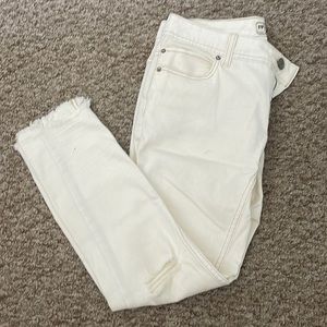 Free People Off White Jean Capri